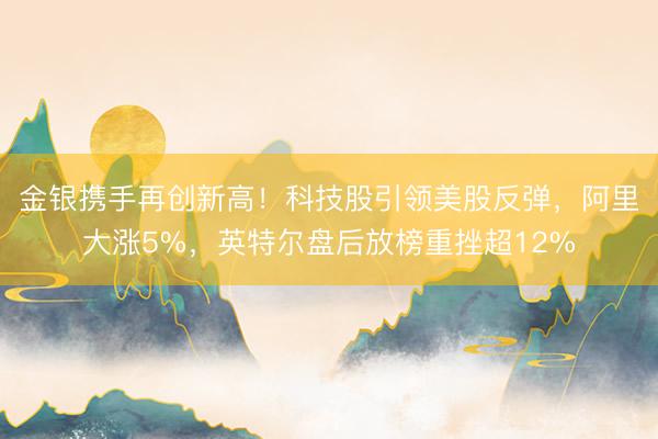 金银携手再创新高！科技股引领美股反弹，阿里大涨5%，英特尔盘后放榜重挫超12%