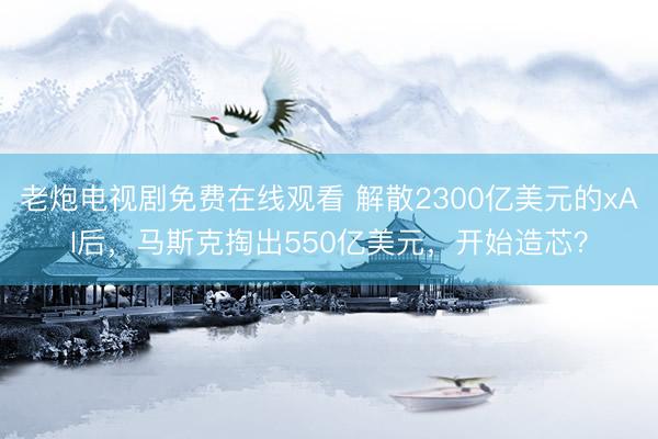 老炮电视剧免费在线观看 解散2300亿美元的xAI后，马斯克掏出550亿美元，开始造芯？