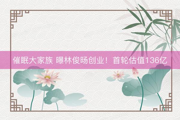 催眠大家族 曝林俊旸创业！首轮估值136亿