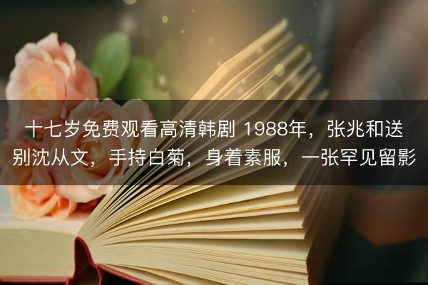十七岁免费观看高清韩剧 1988年，张兆和送别沈从文，手持白菊，身着素服，一张罕见留影