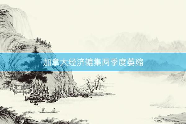 加拿大经济辘集两季度萎缩