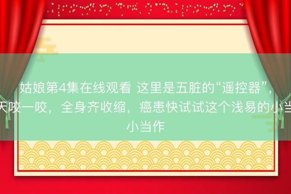姑娘第4集在线观看 这里是五脏的“遥控器”，每天咬一咬，全身齐收缩，癌患快试试这个浅易的小当作