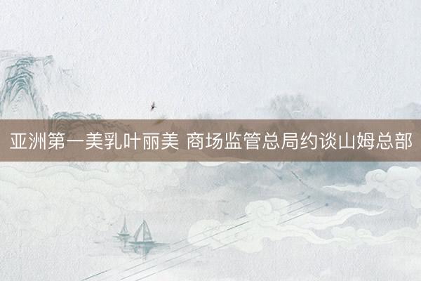 亚洲第一美乳叶丽美 商场监管总局约谈山姆总部